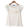 【新品】 ボーダーカットソー 38 バーバリーブルーレーベル 48816 BURBERRY BLUE LABEL グレー系×ホワイト系 レディース