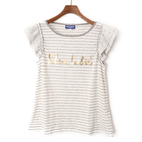 【新品】 ボーダーカットソー 38 バーバリーブルーレーベル 48816 BURBERRY BLUE LABEL グレー系×ホワイト系 レディース