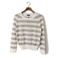 【新品】 ボーダーセーター 2 バーバリーロンドン 49033 BURBERRY LONDON グレー系×ホワイト系 レディース