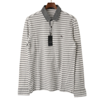 【新品】 ボーダーポロシャツ L バーバリーロンドン 48028 BURBERRY LONDON ホワイト系 メンズ