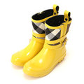 【新品】 レインブーツ 21.0cm , [筒長さ]17cm バーバリー 47212 BURBERRY イエロー系 ボーイズ
