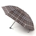 【新品】 傘 チェック 袋付き 55サイズ 親骨55cm 折りたたみ時25cm バーバリー 71864 BURBERRY グレー メンズ