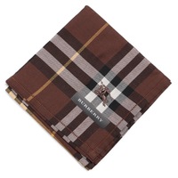 【新品】 薄手 ハンカチ チェック  バーバリー 72055 BURBERRY ブラウン レディース