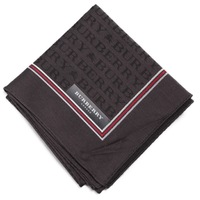 【新品】 薄手 ハンカチ 英字  バーバリー 72062 BURBERRY ブラック メンズ