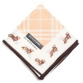 【新品】 薄手 ハンカチ 犬  バーバリー 72004 BURBERRY ベージュ レディース