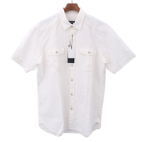 【新品】 半袖シャツ L バーバリーロンドン 49846 BURBERRY LONDON ホワイト系 メンズ