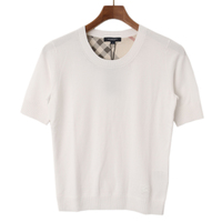 【新品】 半袖ニット 1 バーバリーロンドン 49236 BURBERRY LONDON ホワイト系 レディース