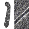 【新品】バーバリーブラックレーベル ストライプネクタイ 36411 グレー系 メンズ 