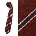 【新品】バーバリーブラックレーベル　ストライプネクタイ　36412　ブラウン　オシャレなネクタイです