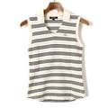 えり付きベスト　ストライプ 1 バーバリーロンドン 58735 BURBERRY LONDON ネイビー系×ホワイト系 レディース