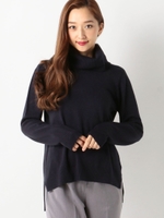 もちもちオフタートルニット/シロ