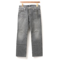 ウォッシュド加工ストレートデニムパンツ 70 バーバリーブラックレーベル 01000196 BURBERRY BLACK LABEL ブラック メンズ