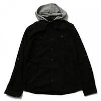 カラーシャツ（フード付） 2 バーバリーブラックレーベル 56522 BURBERRY BLACK LABEL ブラック系 メンズ