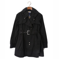 コート 36 バーバリーブルーレーベル 45602 BURBERRY BLUE LABEL ブラック系 レディース