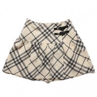 スカート 36 バーバリーブルーレーベル 54024 BURBERRY BLUE LABEL オフホワイト系×グレー系 レディース