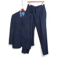 ストライプノッチドラペルテーラードジャケットスーツ  バーバリーブラックレーベル 74523 BURBERRY BLACK LABEL ネイビー メンズ