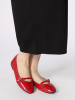 ストラップペタンコシューズ