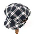 チェック　帽子  バーバリーブルーレーベル 70918 BURBERRY BLUE LABEL グリーン レディース