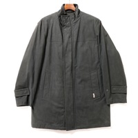 チェックライナー付比翼ハイネックロングコート M バーバリーロンドン 65366 BURBERRY LONDON ブラック メンズ