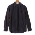 チェック切替ロングスリーブウールシャツ M バーバリーブルーレーベル br01001224 BURBERRY BLUE LABEL ネイビー レディース