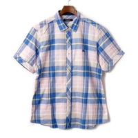 チェック柄半袖ニット 3 バーバリーブラックレーベル 62649 BURBERRY BLACK LABEL ブルー系 メンズ