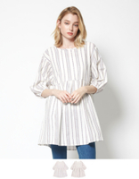 チュニック丈柄ワンピース【メール便可／80】