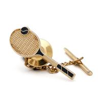 テニスラケット　タイピン　ピンバッチ  バーバリーズ 65091 Burberrys ゴールド メンズ