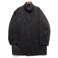 ハイネックジップアップワイドロングコート LL バーバリーロンドン 65277 BURBERRY LONDON ブラック レディース