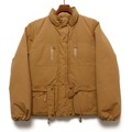 ハイネックリバーシブルダウンジャケット 38 バーバリーブルーレーベル 65199 BURBERRY BLUE LABEL ブラウン レディース