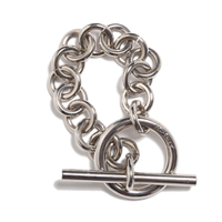 バーバリー 38080 チェーンブレスレット シルバー系 メンズ デイリー使いができるシンプルなシルバーブレスレット