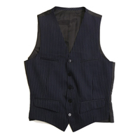 バーバリー ストライプ ベスト 28692 紺系 シャツやスーツなどカチッとした装いにワンポイントプラス