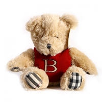 バーバリー テディベア 27019 ベージュ系 赤いベストがかわいいテディベア