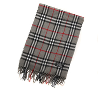 バーバリーズ　英国チェックマフラー　32830　グレー　暖かさをプラスしよう♪