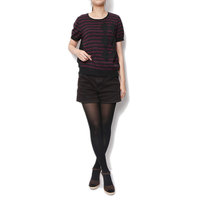 バーバリーロンドン 38559 ボーダーセーター パープル系 レディース 菱形マークがポイントとなった上品なセーター