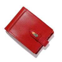 バーバリーロンドン チェック柄ケース レッド系 メンズ 収納にオススメ 32699