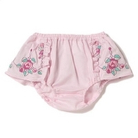 【50%OFF】バラ刺しゅう入りカバーパンツ