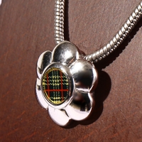 フラワーモチーフネックレス バーバリーブラックレーベル 17323 シルバー メンズ