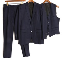 ブラックレーベル クレストブリッジ ノッチドラペルテーラードシングルジャケット3ピーススーツ  76425 BLACK LABEL CRESTBRIDGE ネイビー メンズ