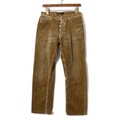ボタン付きコーデュロイロングパンツ 76 バーバリーブラックレーベル 63234 BURBERRY BLACK LABEL ブラウン系 メンズ