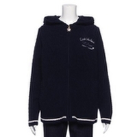 【50%OFF】モールニット柄編みジップパーカー