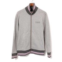 リブ切替ジップアップリバーシブルコットンブルゾン  バーバリーブラックレーベル 72510 BURBERRY BLACK LABEL グレー メンズ