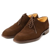 レースアップスエードドレスシューズ 23.5 バーバリーロンドン 70991 BURBERRY LONDON ブラウン メンズ