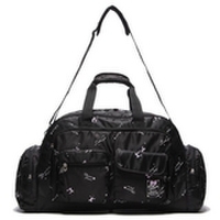 ロゴ＆リボン柄旅行バッグ