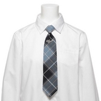 ロゴ刺しゅう入りチェック柄ネクタイ