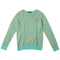 ロンT（ボーダー） 2 バーバリーブラックレーベル 55162 BURBERRY BLACK LABEL グリーン系×ベージュ系 メンズ