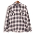 ロングスリーブチェックネルシャツ 2 バーバリーブラックレーベル 76320 BURBERRY BLACK LABEL パープル メンズ