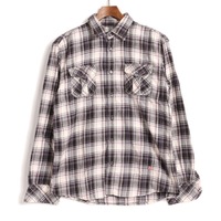 ロングスリーブチェックネルシャツ 2 バーバリーブラックレーベル 76320 BURBERRY BLACK LABEL パープル メンズ