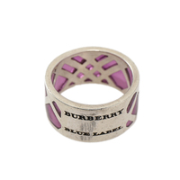 指輪 9 , 中1cm バーバリーブルーレーベル 43708 BURBERRY BLUE LABEL シルバー系×ピンク系 レディース