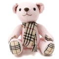 文字ロゴベアぬいぐるみ  バーバリーロンドン 61957 BURBERRY LONDON ライトピンク系 メンズ