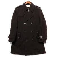 裏地チェックウエストベルトショートトレンチコート M バーバリーブラックレーベル 65697 BURBERRY BLACK LABEL ブラック メンズ